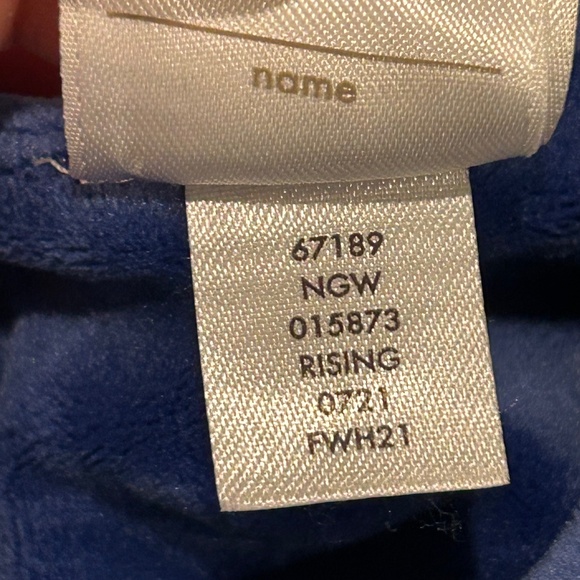 Hanna Andersson Recycled Royal Blue Velour Twirl Dress with Stretch 3T - Picture 10 of 13